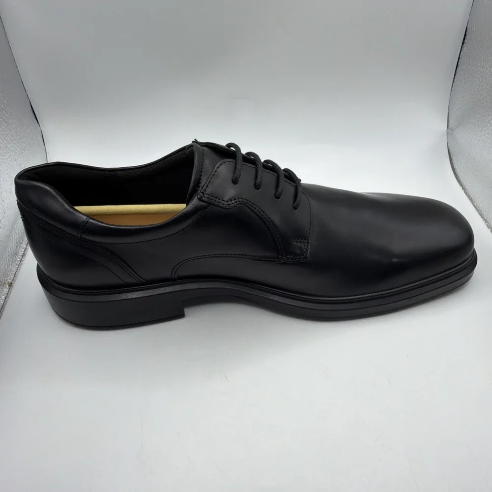 ECCO 500164 01001 Helsinki 2 Men's Black Oxford Shoes. EU 46, US 12-12.5